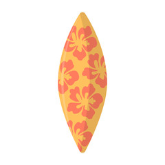 Abstract summer surfboard