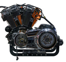 Demo of motorcycle V Twin engine for Motorcycle travel tourism two wheels touring freedom outdoors...