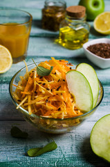 Salad with raw vegetables