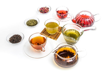 きれいなハーブティーいろいろ　Beautiful color herbal tea