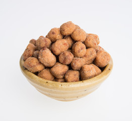 peanuts or roasted peanuts on a background.