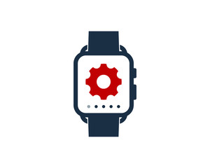 Smartwatch Tool Icon Logo Design Element