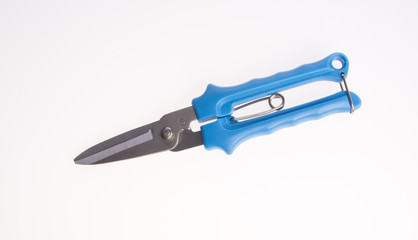 scissors or garden secateurs on a background.