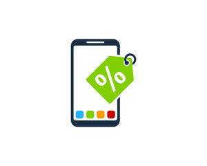 Smartphone Label Icon Logo Design Element