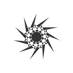 Abstract geometric ornament element vector illustration