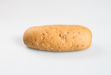 Bun or Hot dog bun on the background.