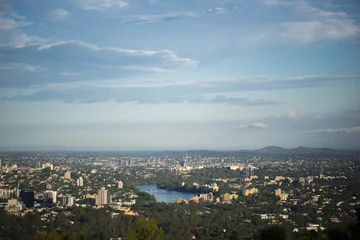 Foto op Canvas View of Brisbane and surrounding suburbs from Mount Coot-tha during the day © Rob D