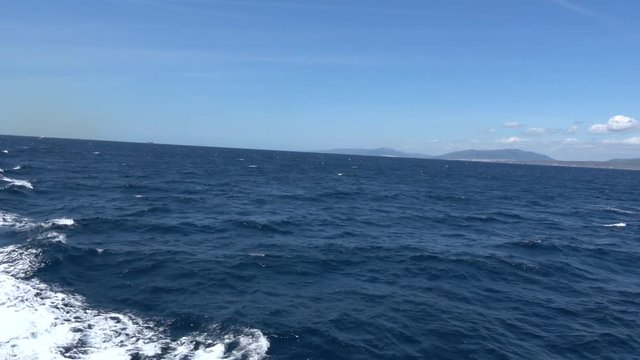 Navigation from Africa to Gibraltar