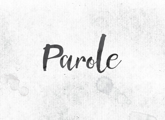 Parole Concept Painted Ink Word and Theme