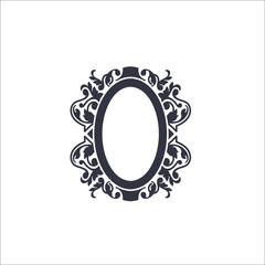 Mirror icon. Vector Illustration