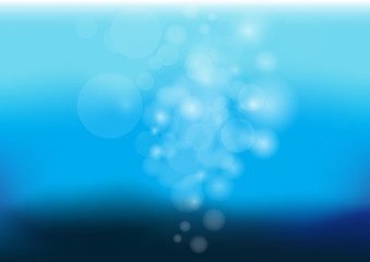 The Boken abstract beautiful Blue color lighten Background.