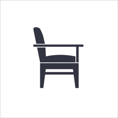 Armchair icon. Vector Illustration