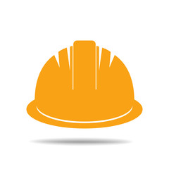 Yellow safety helmet vector