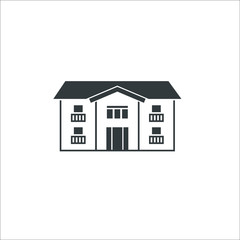 Building icon. Vector Illustration