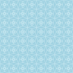Light blue geometric ornament. Seamless pattern