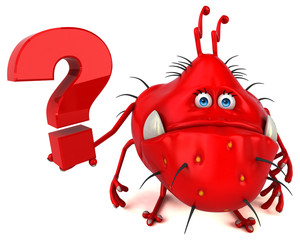 Fun germ - 3D Illustration