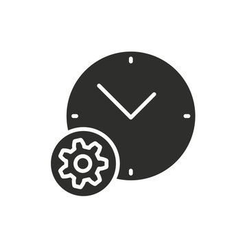 recommend clip art: Settings calendar vector icon.