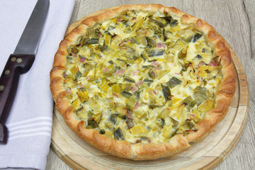 quiche aux poireaux