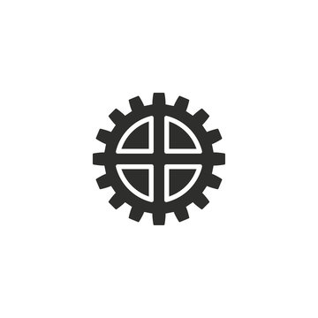 recommend clip art: Setting vector icon.