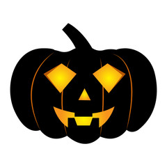 abstract halloween pumpkin