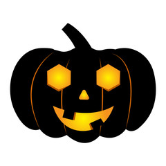 abstract halloween pumpkin
