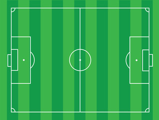 Soccer football Field, Vector Illustration EPS 10.