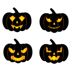 abstract halloween pumpkin