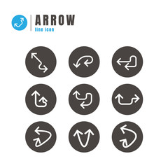 Arrows icons set. on white background. web. logo. vector illustration