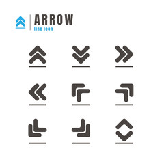Arrows icons set. on white background. web. logo. vector illustration
