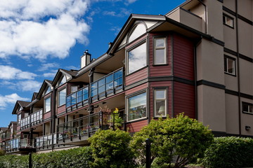 New building in Residential District of Ladner City, Metro Vancouver, British Columbia, Canada