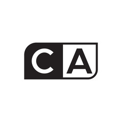 Obraz premium initial letter logo simple AA to ZA