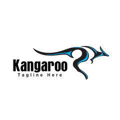 fast jump kangaroo logo