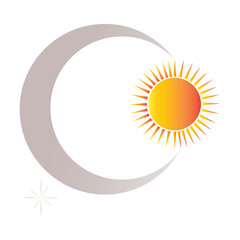 sun and moon shapes