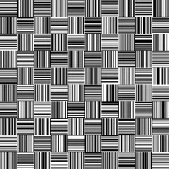 Seamless Black and White Straight Vertical and Horizontal Variable Width Stripes