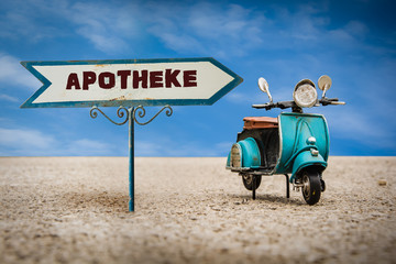 Obraz premium Schild 305 - Apotheke