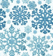 background with blue snowflakes