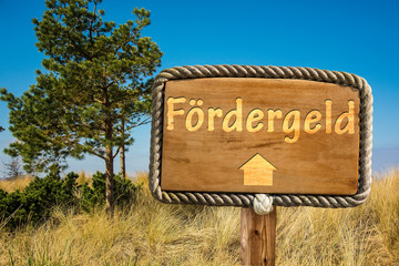 Schild 249 - Fördergeld
