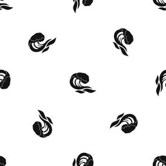 Wave pattern seamless black