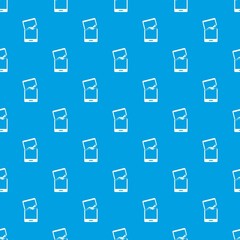 Broken phone pattern seamless blue