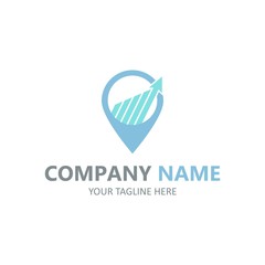 Financy business logo element vector emblem illustration full colour