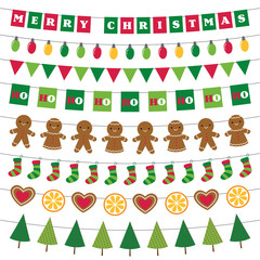 Christmas banners and decoration set  