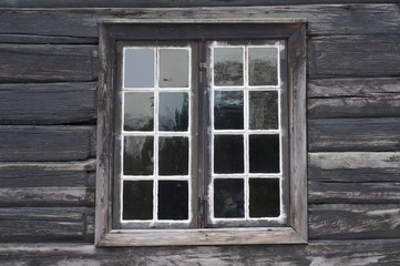 Old wooden window

