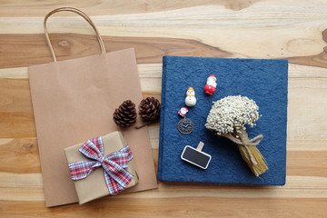Fototapeta premium Gift boxes with shopping bag. Group of presents.