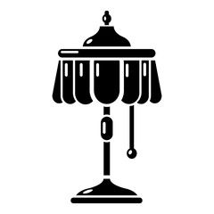 Obraz premium Electric lamp icon, simple style