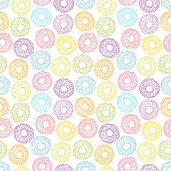 cute seamless donuts
