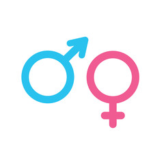 Man and female mars and venus icons