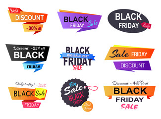 Only Today -35 Black Friday Vector Illustration