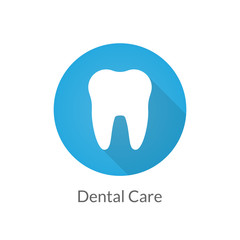 Dental care flat illustration icon for design