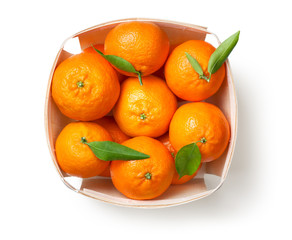 Mandarines Isolated on White Background