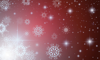 abstract background with stars and snowflakes